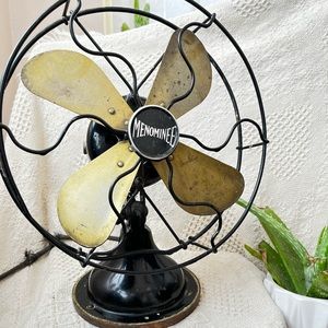 Antique Menominee Ball table Fan Very rare 13”